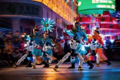 机械人浓度拉满中山汗青街区变身将来科技城